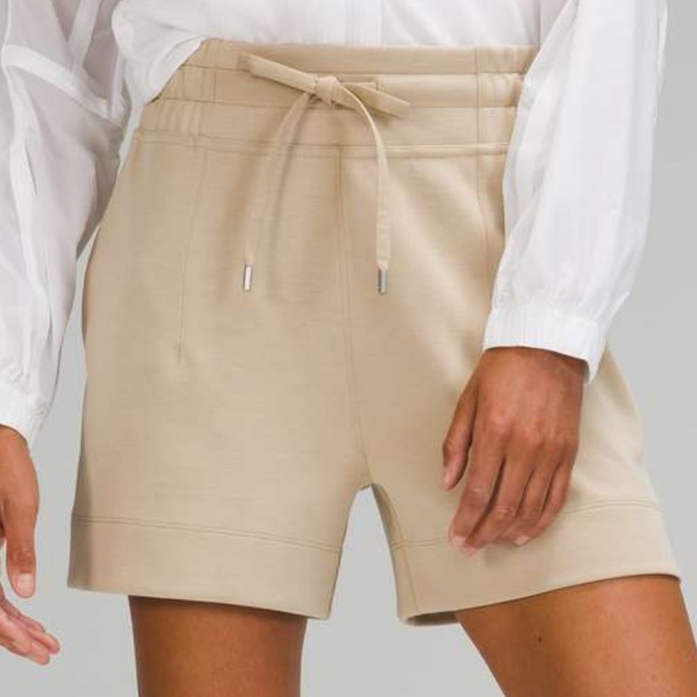 lululemon athletica High Waist Tan Shorts size 8